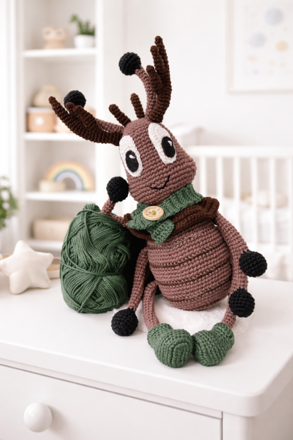 Szelemér a szarvasbogár - Horgolási minta